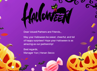 Message de salutation d'Halloween du PDG de Henan Secco