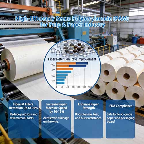 Le moteur de base pour l’optimisation des processus de fabrication de papier – Applications multiscénarios et pratiques de sélection de la polyacrylamide dans l’industrie du papier