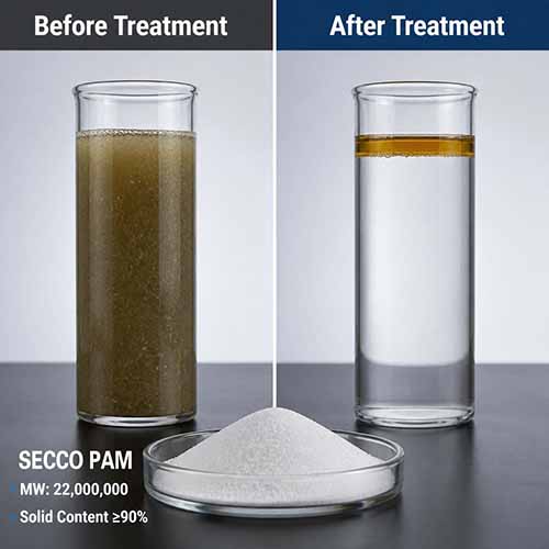 Application de la polyacrylamide dans le traitement des eaux us&eacute;es huileuses et la s&eacute;paration huile-eau